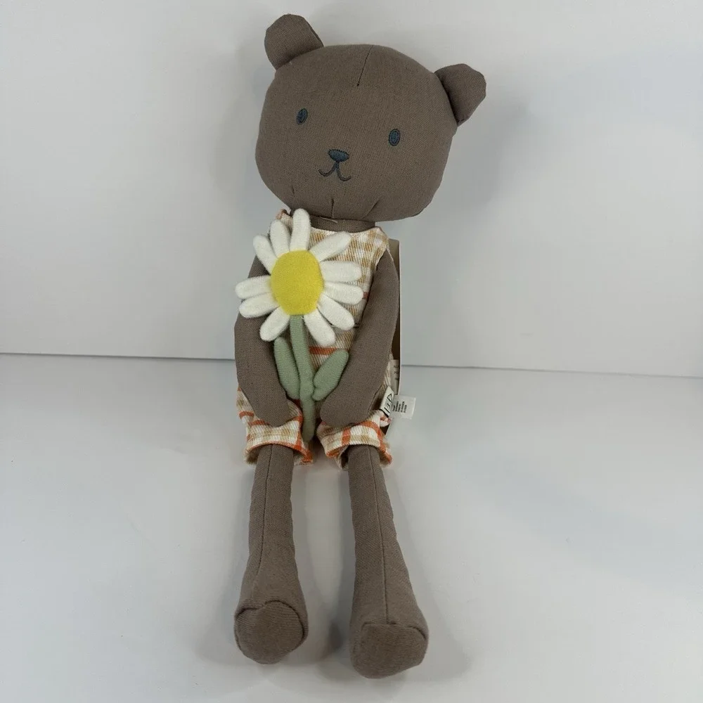 Hearth‎ And Hand Magnolia Bear With Flower Plush Doll Target Toy Summer Spring